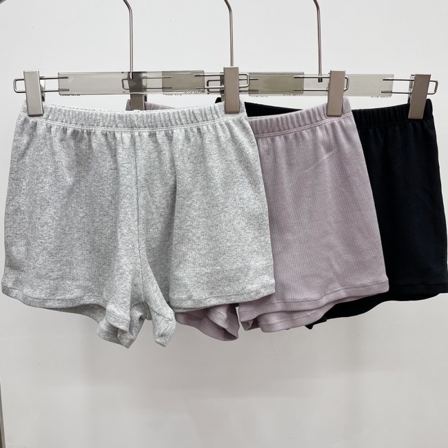 -style modal ribbed boxer shorts, summer thin loose casual home pants