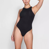 alternative sexy tight-fitting bodysuit with three-dimensional design