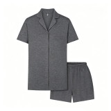 SLEEP SET short-sleeved shorts summer shirt pajamas home wear set