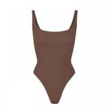 FITS EVERYBODY SQUARE NECK one-piece sports vest slimming effect