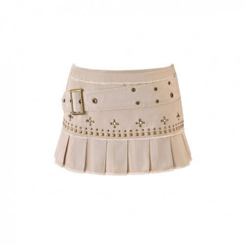 New style sexy retro simple workwear metal buckle strapless MASON belt tight-fitting outfit