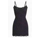 -style new summer camisole dress, sexy tight-fitting bodycon lace mini dress
