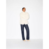 25 Fall/Winter New Women's Lamb Wool Coat, Warm and Thick, Fashionable High Collar, Faux Wool Large Curly Coat