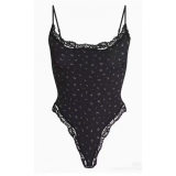 blogger's same style FITS EVERYBODY lace-trimmed camisole bodysuit
