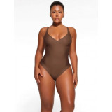 -style shapewear, sexy body-shaping one-piece with tummy control, seamless shapewear with waist cinching and straps