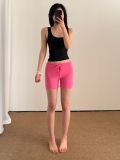 -style modal ribbed boxer shorts, summer thin loose casual home pants for women