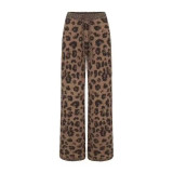 Christmas Leopard Print Limited Edition Furry Knit Small Ear Zipper Top Jacket Pants Vest Shorts Set