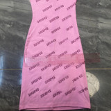 S·kims  rhinestone letter logo tight-fitting bodycon strap dress sexy lace dress