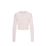 -style European and American sexy LOGO POINTELLE Valentine's Day floral hollow-out cotton set