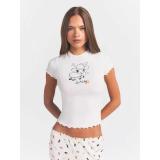 Easter limited edition lamb print graffiti lace T-shirt and pants set