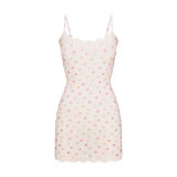 -style new summer camisole dress, sexy tight-fitting bodycon lace mini dress