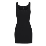 *s*k*  bodycon pink ribbed slip dress sleeveless U-neck tank dress mint green