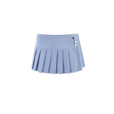 European and American sexy high-waisted slimming fashionable versatile pleated skirt