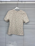 Celebrity Style: 's Cotton Jersey Short Sleeve Top for a Perfect Figure, High Quality