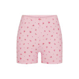 floral pink high-waisted stretchy tight shorts