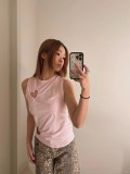 An attack of love for you   Rosie Park Chae-young's same style hollowed-out dress, tank top, and pants