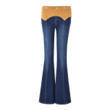 Corduroy patchwork denim halter corset TOMMIE jeans