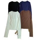 Now available:   and  same style high-elastic long-sleeve T-shirt for women