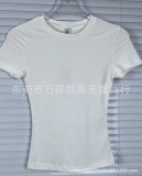 Xiangxiu's same basic style, as worn by Yimengling and , round-neck short-sleeve stretchy tight-fitting regular-shoulder T-shirt for women