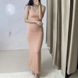Ski Dai Shan, Yu Shuxin, and Jennie's dress is a slimming, bodycon, long strap dress