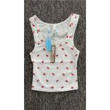 U-neck ribbed camisole European and American slim-fit solid color inner layer outerwear sports crop top