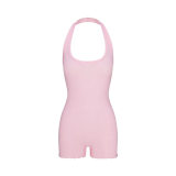 -style European and American sexy LOGO POINTELLE Valentine's Day floral hollow-out cotton set