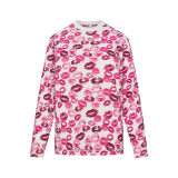 New Christmas Bow Pattern Loungewear Casual Round Neck Loose Long Sleeve Pajama Set