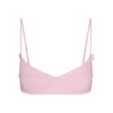 -style European and American sexy LOGO POINTELLE Valentine's Day floral hollow-out cotton set