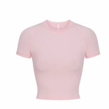 alternative basic sports cotton T-shirt, cropped short-sleeved top