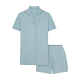 SLEEP SET short-sleeved shorts summer shirt pajamas home wear set