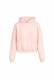 cherry blossom pink series three-dimensional embossed letter print hooded sweatshirt top outerwear set cotton