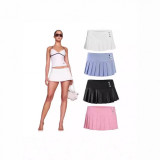European and American sexy high-waisted slimming fashionable versatile pleated skirt
