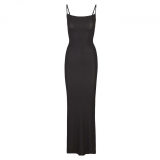 same style sexy ribbed camisole dress for women, backless, slimming, bodycon long dress