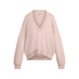 new women's autumn and winter drawstring sweatpants, solid color V-neck, loose, slimming, fashionable, casual long-sleeve sweatshirt