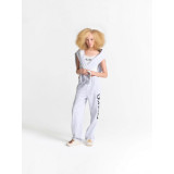 's new white snowflake pattern straight wide-leg versatile casual loose pants