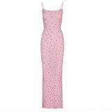 same style sexy ribbed camisole dress for women, backless, slimming, bodycon long dress