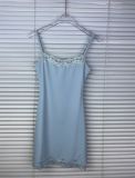 New   Valentine's Day cherry blossom pink lace bodycon sexy hot girl camisole dress