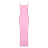 same style sexy ribbed camisole dress for women, backless, slimming, bodycon long dress