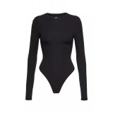 Jennie style long-sleeve one-piece t-shirt for women, cotton base layer, slimming top
