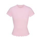 -style European and American sexy LOGO POINTELLE Valentine's Day floral hollow-out cotton set
