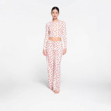 -style Valentine's Day limited edition heart-pattern modal comfortable and breathable loungewear, short long-sleeve pajamas