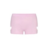 Valentine's Day limited edition pink heart cutout short-sleeve T-shirt and long pants jumpsuit
