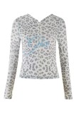 Slim-fit hooded zip-up short jacket and pants set with letter print and contrast stitching