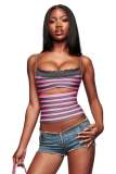 Cross-border European and American summer new fashion foreign trade sexy slim-fit NYNA bandage camisole top women's clothing