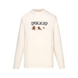 Christmas limited edition pajama set, long-sleeved and long-pants loungewear set, can be worn outside, bear-themed casual wear