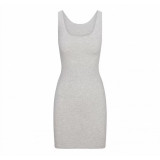 -style pure and sexy tight-fitting tank dress, seamless bodycon dress