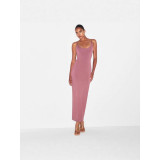 Round Neck Strap Dress Long Skirt SMOOTH LAYERS SCOOP NECK LONG
