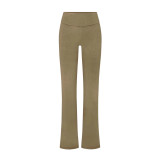 S  high-waisted casual pants are slimming and versatile