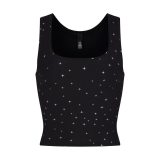 U-neck ribbed camisole European and American slim-fit solid color inner layer outerwear sports crop top