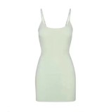 [In stock]!S-kims short ribbed fabric stretchy slim-fit sexy bodycon slip dress